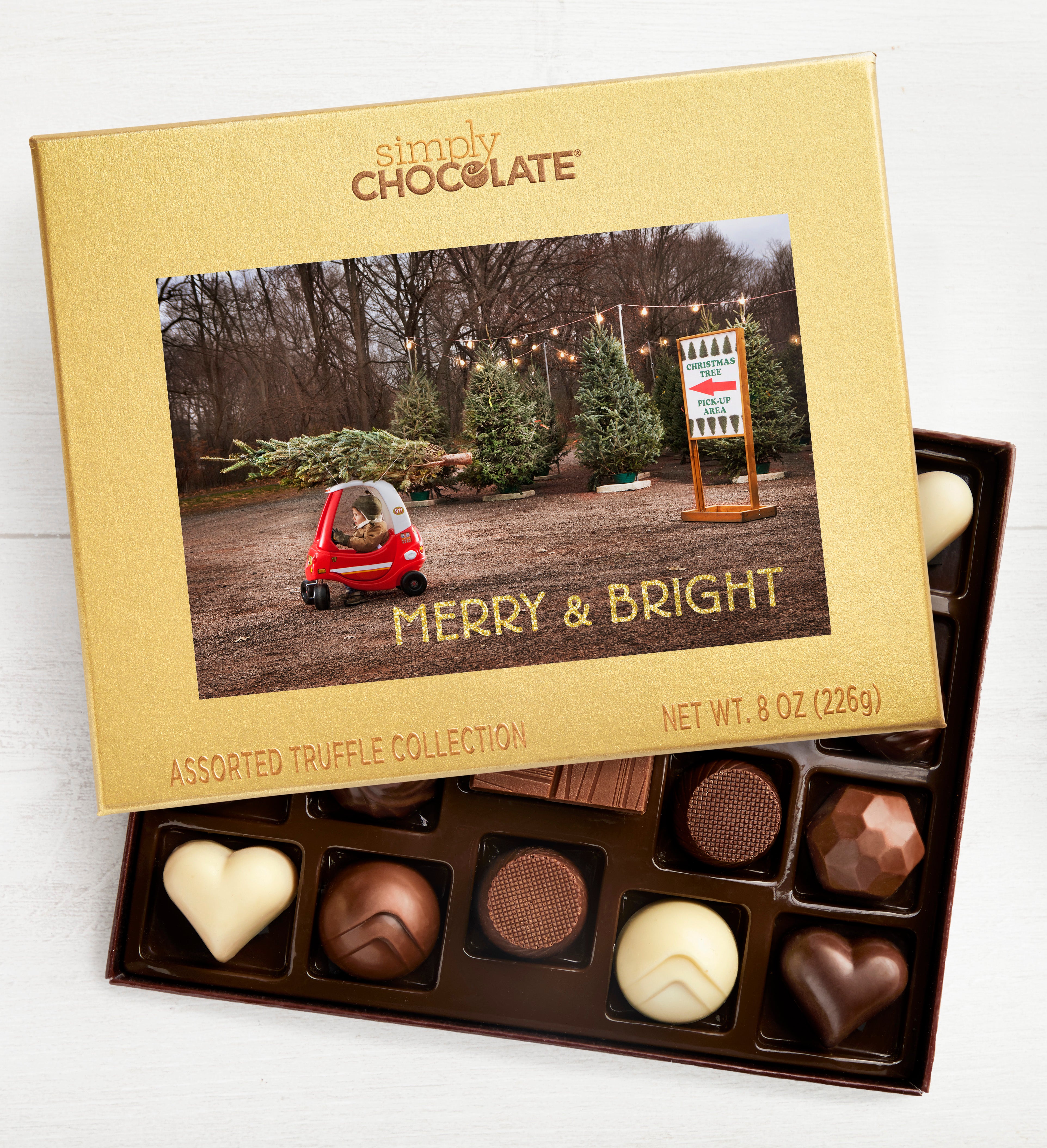 Simply Chocolate® Merry & Bright 19pc Choc Box